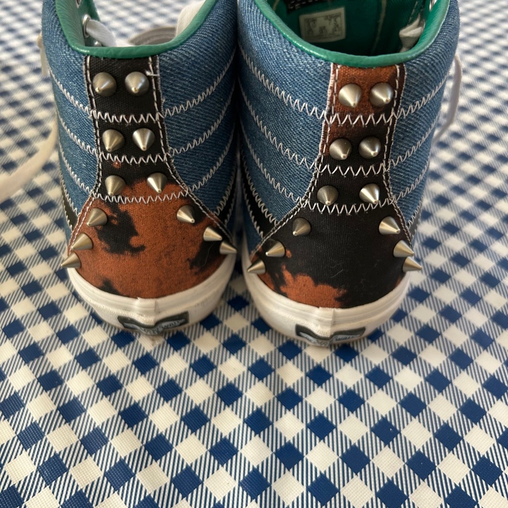 Vans High-Top Sneakers - Black, Red, Green punk ! - Picture 4 of 9